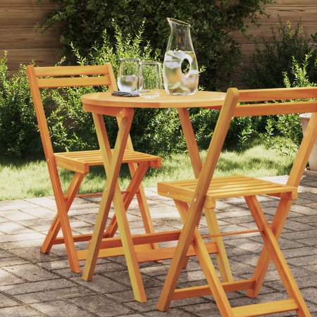 Masă pliantă de grădină rotundă Ø60x72 cm Lemn solid de acacia