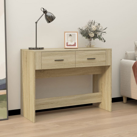 Măsuță consolă, stejar sonoma, 100x39x75 cm, lemn prelucrat