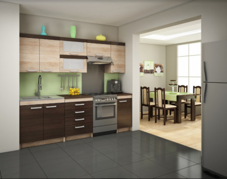 Milo Kitchen Set 3 S.Dark + Blat