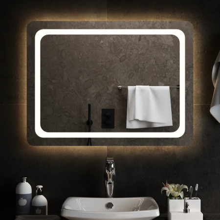 Oglindă de baie cu LED, 80x60 cm - Img 1