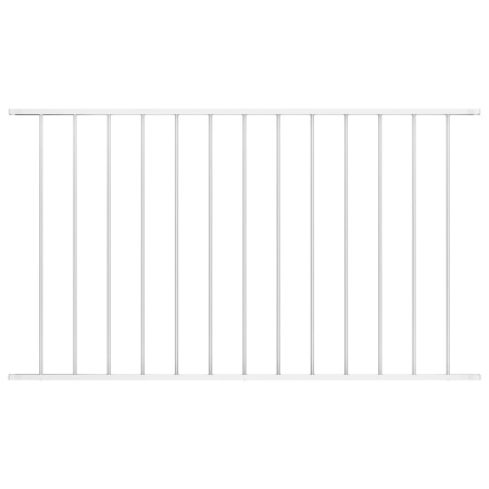 Panou de gard, alb, 1,7 x 1 m, oțel vopsit electrostatic