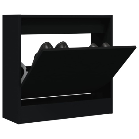Pantofar, negru, 60x21x57 cm, lemn compozit
