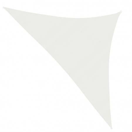 Pânză parasolar, alb, 3,5x3,5x4,9 m, HDPE, 160 g/m²