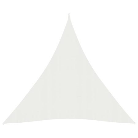 Pânză parasolar, alb, 5x7x7 m, HDPE, 160 g/m²