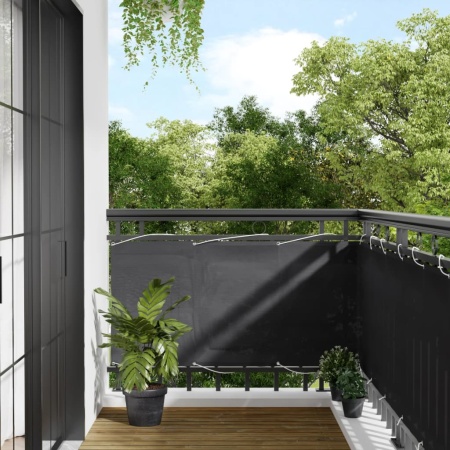 Paravan de balcon, antracit, 75x700 cm, 100% poliester oxford