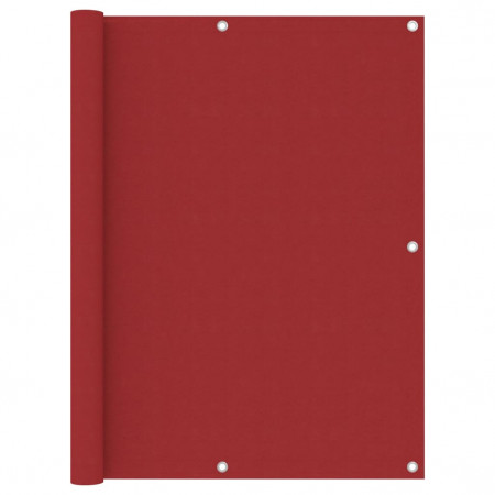 Paravan pentru balcon, roșu, 120x300 cm, țesătură Oxford - Img 1