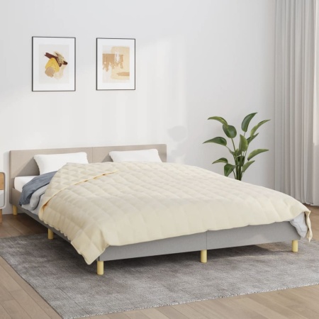 Pătură grea, crem deschis, 220x230 cm, 11 kg, material textil