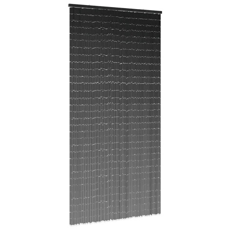 Perdele ușă cu insecte gri închis 90x220 cm bambus