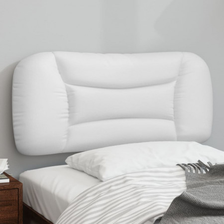 Pernă pentru tăblie pat, alb, 90 cm, piele artificială