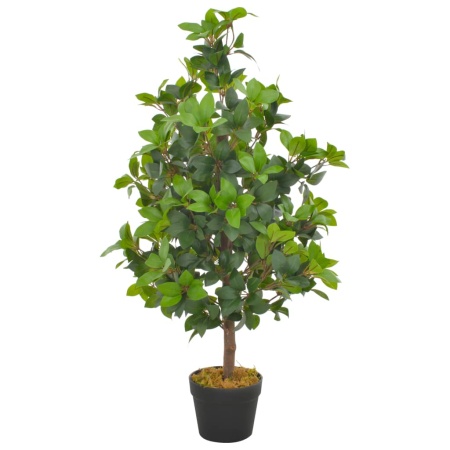 Plantă artificială dafin cu ghiveci, verde, 90 cm