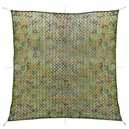 Plasă de camuflaj cu geantă de depozitare, verde, 2x3 m