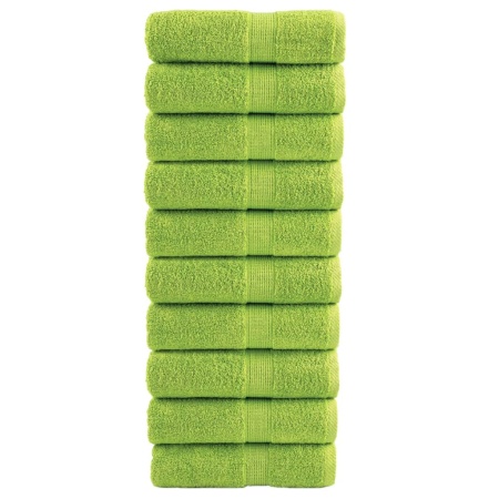 Prosoape oaspeți premium SOLUND 10 buc. verde 30x50 cm 600 gsm
