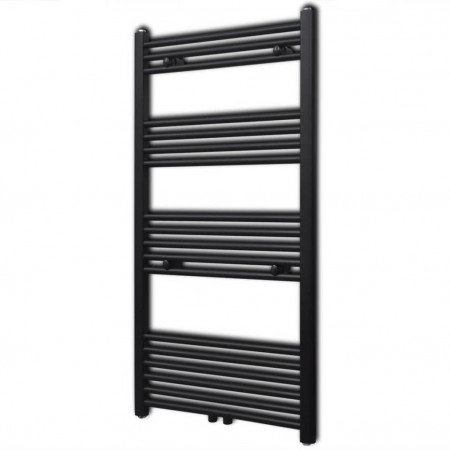 Radiator port-prosop încălzire centrală baie, drept, 600x1160mm, negru