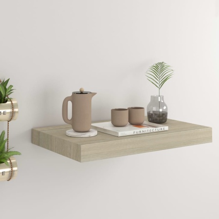 Raft de perete suspendat, stejar, 40x23x3,8 cm, MDF