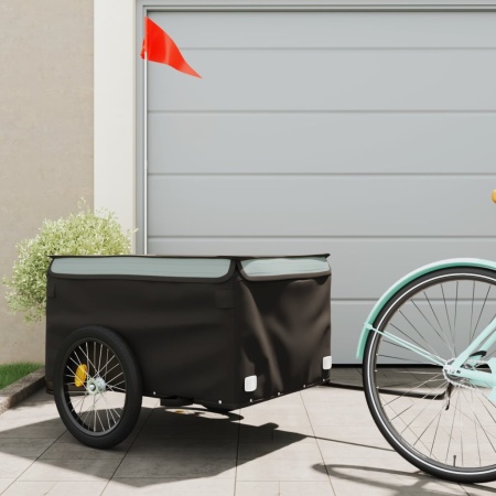 Remorcă pentru biciclete, negru și gri, 45 kg, fier