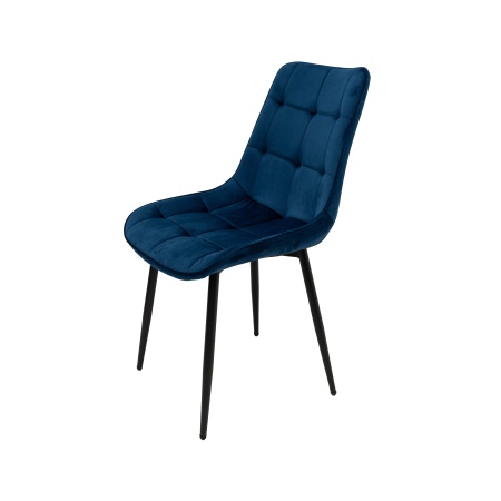 Scaun living HT2, stofa, albastru
