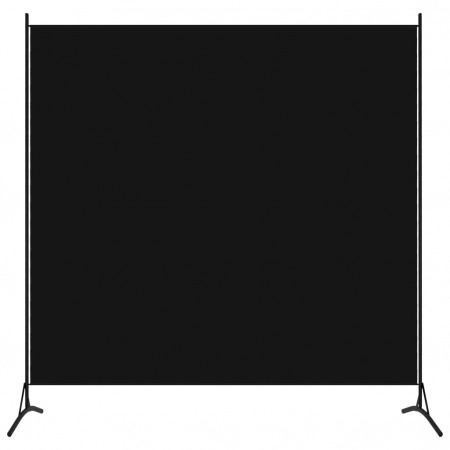 Separator de cameră, negru, 175x180 cm, textil - Img 1