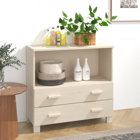 Servantă, maro miere, 85x35x80 cm, lemn masiv de pin