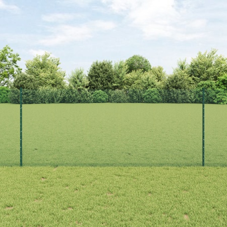 Set Gard de Grădină Set de 2 Verde Oțel Galvanizat 25 x 1 m