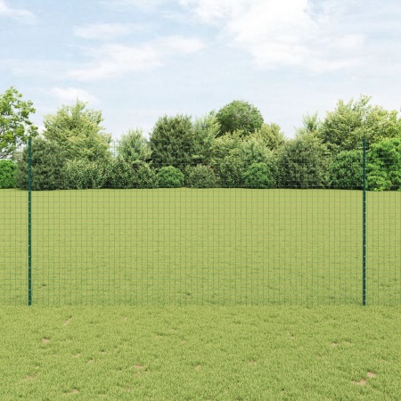 stâlpi 11 pcs U-Channel Verde 150 cm Oțel