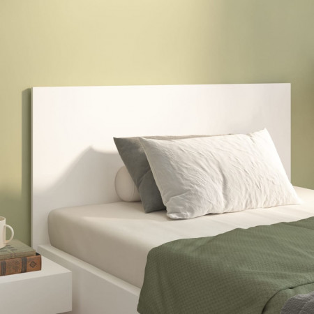 Tăblie de pat, alb, 120x1,5x80 cm, lemn prelucrat