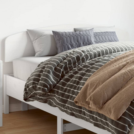 Tăblie de pat, alb, 160 cm, lemn masiv de pin