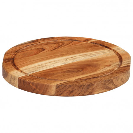 Tocător, Ø25x2,5 cm, lemn masiv de acacia - Img 1