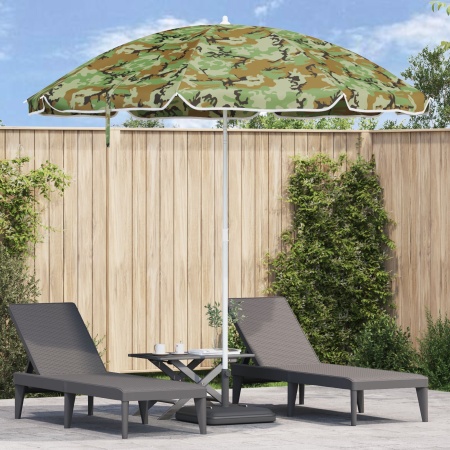 Umbrela de plajă cu stâlp din aluminiu camuflaj 300 cm