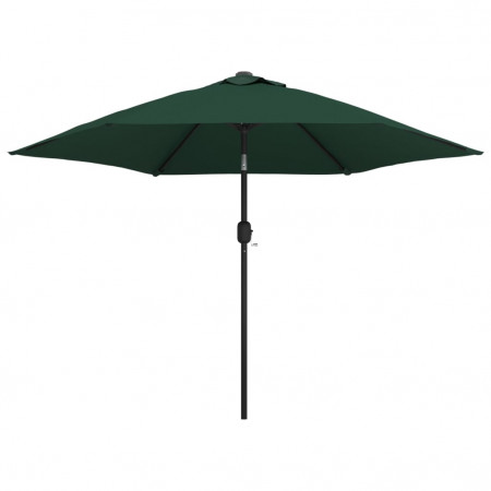 Umbrelă de soare cu stâlp din oțel 3 m, Verde