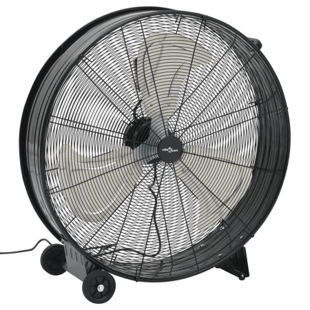 Ventilator industrial cu tambur, negru, 77 cm, 240 W - Img 1
