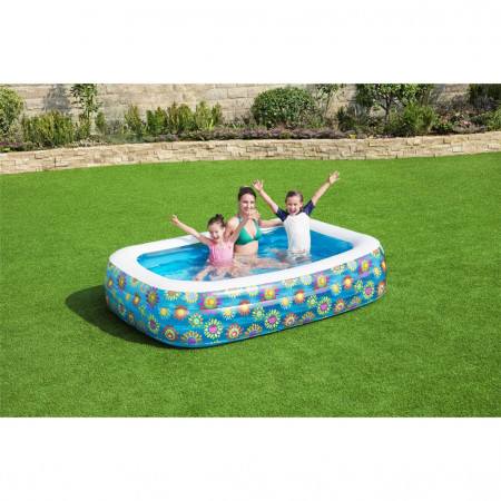 Bestway Piscină gonflabilă pentru copii, albastru, 229x152x56 cm - Img 1