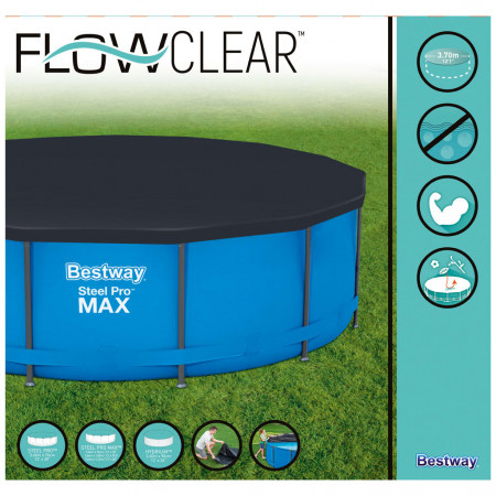 Bestway Prelată de piscină Flowclear, 366 cm - Img 1