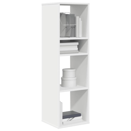 Bibliotecă, alb, 34x31x112 cm, lemn prelucrat