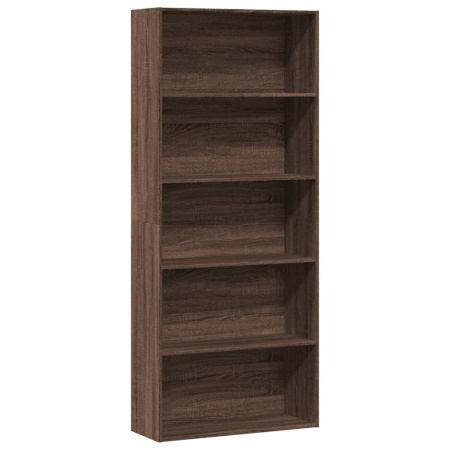 Bibliotecă, stejar maro, 80x30x189 cm, lemn prelucrat