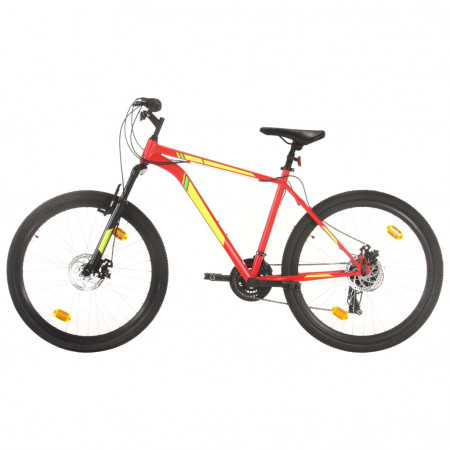 Bicicletă montană cu 21 viteze, roată 27,5 inci, roșu, 42 cm