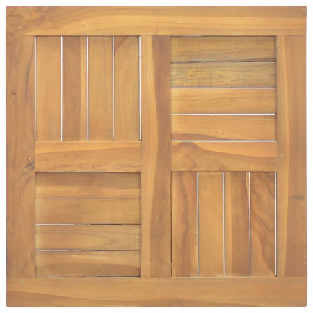 Blat de masă, 50x50x2,5 cm, lemn masiv de tec, pătrat