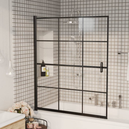Cabină de duș, negru, 116x140 cm, ESG
