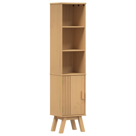 Cabinet de baie Maro 35x30x159 cm din lemn de pin masiv