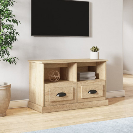 Comodă TV, stejar sonoma, 80x35x50 cm, lemn prelucrat