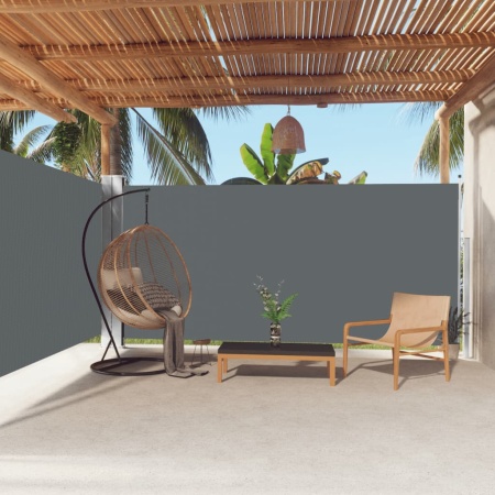 Copertină laterală retractabilă, antracit, 180x600 cm