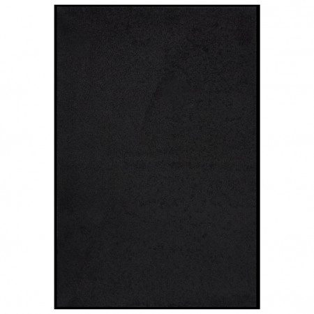 Covoraș de ușă, negru, 80x120 cm