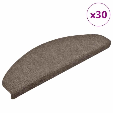 Covorașe scară autoadezive 30 buc crem 65x21x4 cm