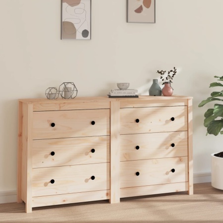 Dulap, 140x35x80 cm, lemn masiv de pin
