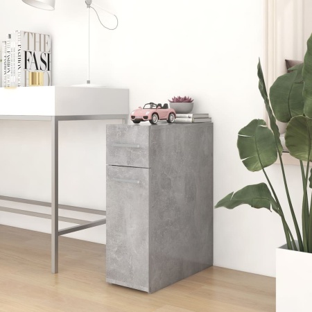Dulap de farmacie, gri beton, 20x45,5x60 cm, PAL