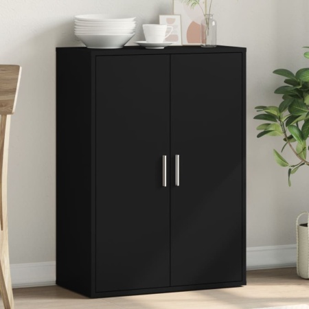 Dulap, negru, 60x31x84 cm, lemn prelucrat