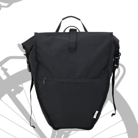 Geanta pentru bicicletă pentru suportul de bagaje 25 L Negru 32.5x17x57 cm