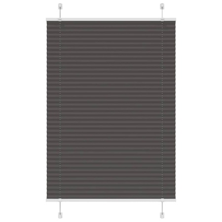Jaluză plisată negru 85x100cm Lățime țesătură 84,4 cm poliester