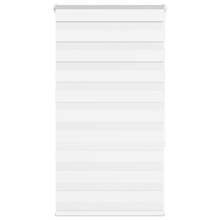 Jaluzea tip zebra alb lățime țesătură 70,9 cm poliester