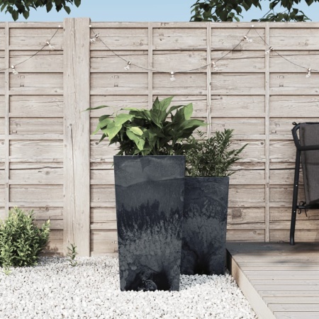 Jardinieră cu interior detașabil, antracit, 21 / 49 L, PP beton