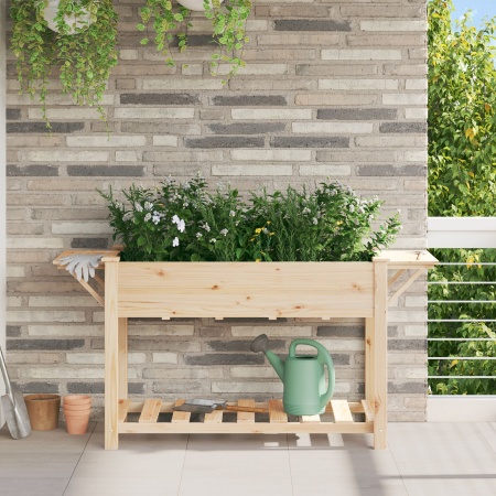 Jardiniere cu Rafturi 155x59x76 cm Lemn masiv de pin
